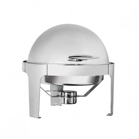 Roll Top Chafing Dish Round - Stainless steel