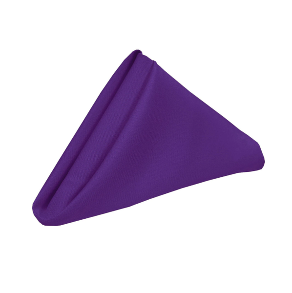 Set of 10 Polyester Napkins 50x50cm- Purple