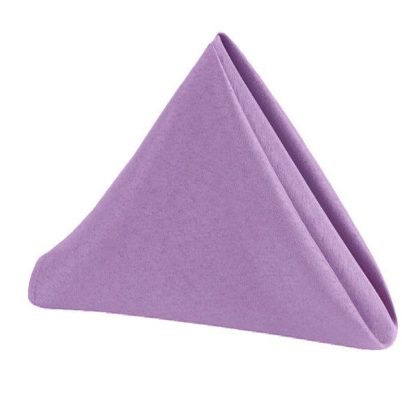 Set of 10 Polyester Napkins 50x50cm- Lavender