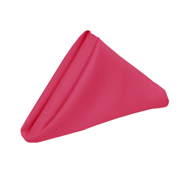 Set of 10 Polyester Napkins 50x50cm- Fuchsia