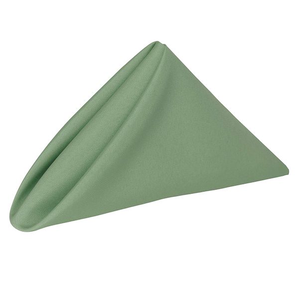 Set of 10 Polyester Napkins 50x50cm- Sage