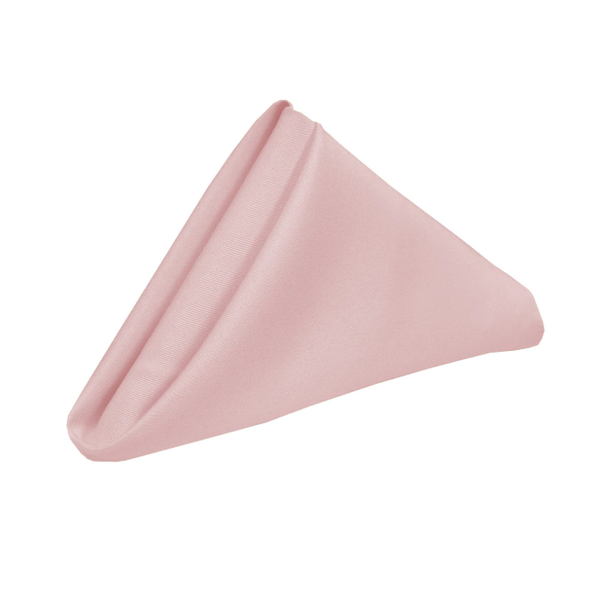 Set of 10 Polyester Napkins 50x50cm- Blush
