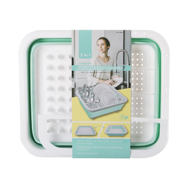 Dish Drainer Rubber Collapsible - 10l