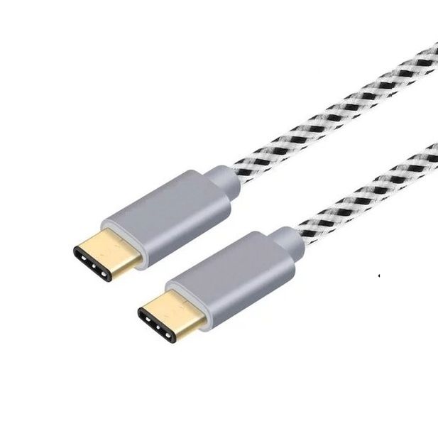 2m USB 2.0 Braided Type-C to Type-C Data &amp; Charging Cable