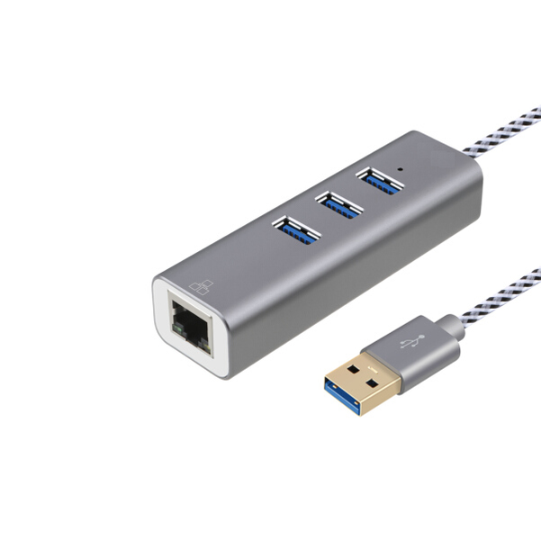 USB 3.0 to 3 Port USB3.0 HUB with Gigabit Ethernet Switch