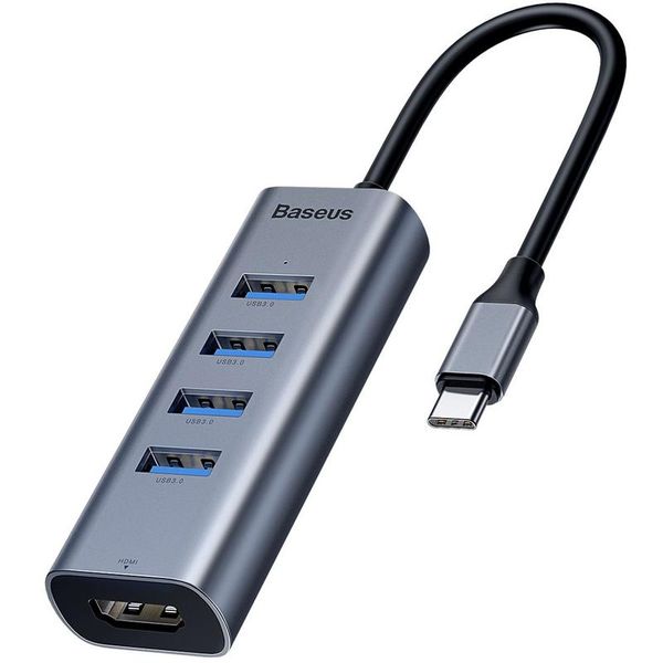 Baseus Enjoyment Series USB Type-C to 4 USB Type-A 3.0 &amp; HDMI Dongle HUB