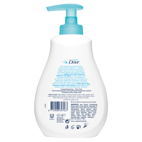 Baby dove rich moisture store head to toe wash