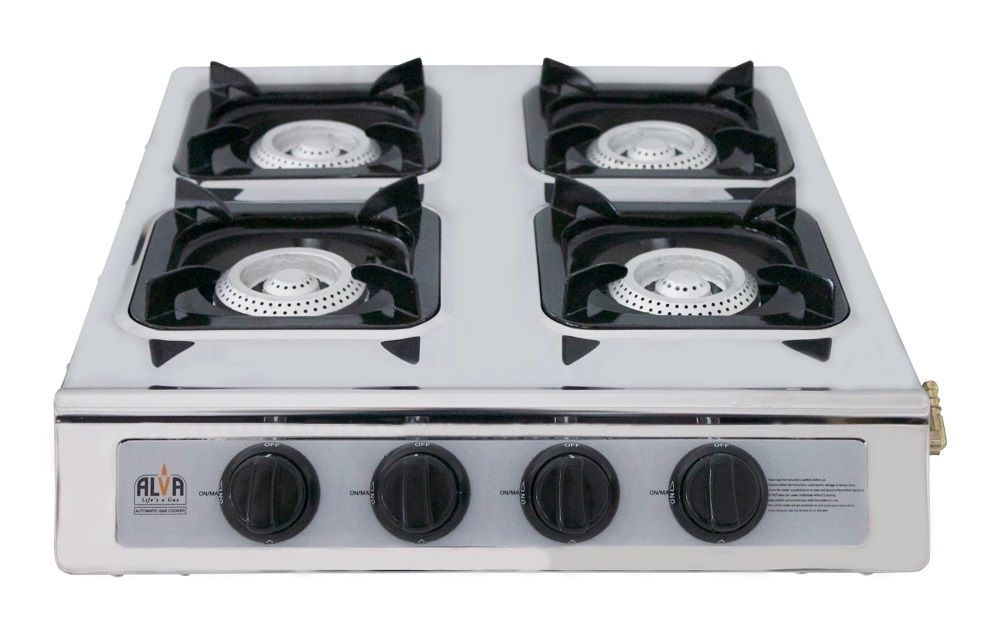 ALVA 4Burner LP Gas Stove Stainless Steel Body Auto Ignition