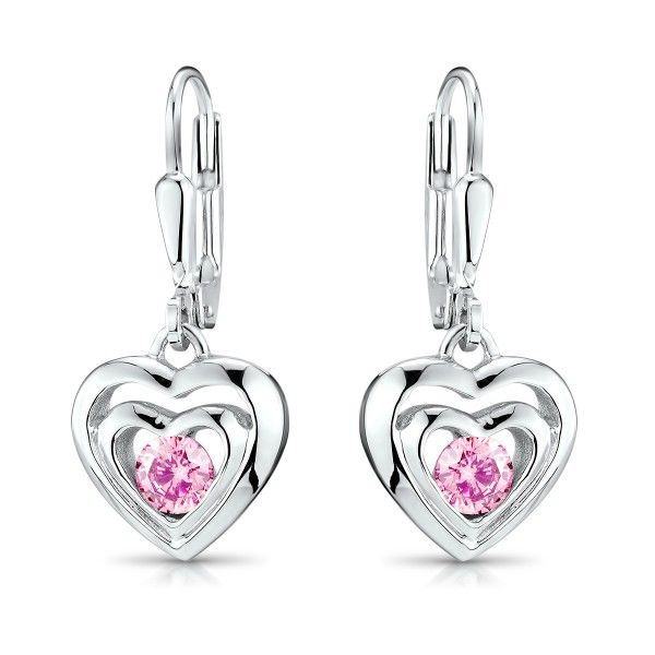 Koshai Gioielli - Kadogo Heart Earrings - Pink