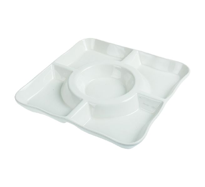 Ceramic Breakfast Serving Plate - 24 x 24cm