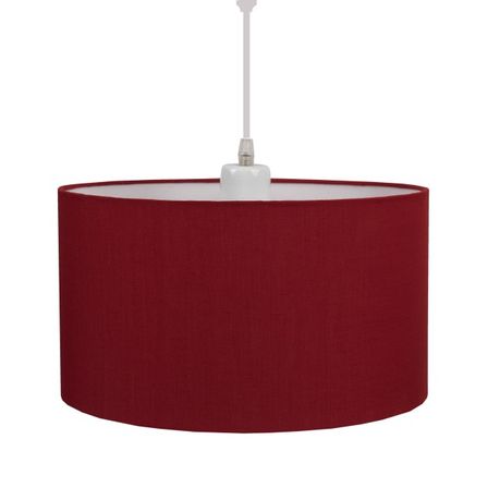 red drum lamp shade