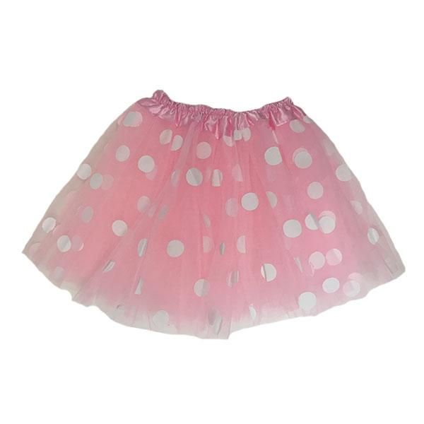 Light Pink Polka Dot Tutu Skirt (Age 3-6)