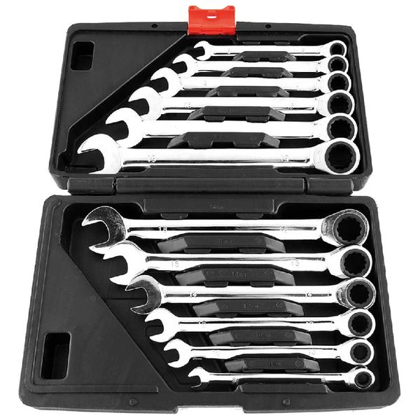 Ratchet Wrench Set 19Pc - 8-19mm