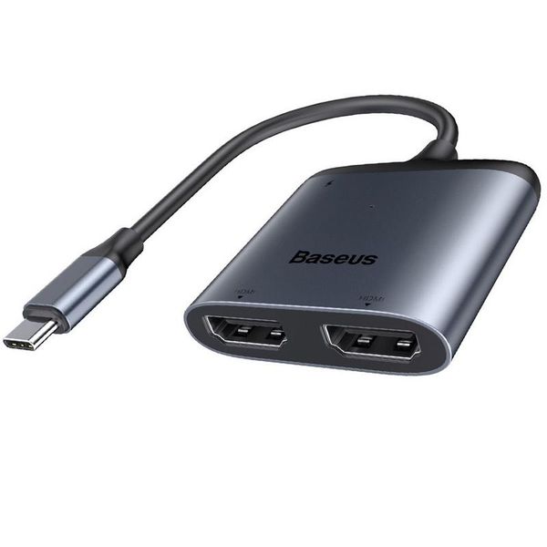 Baseus Enjoyment Series USB Type-C to 2 HDMI (P.D. 3A 60W) Dongle HUB