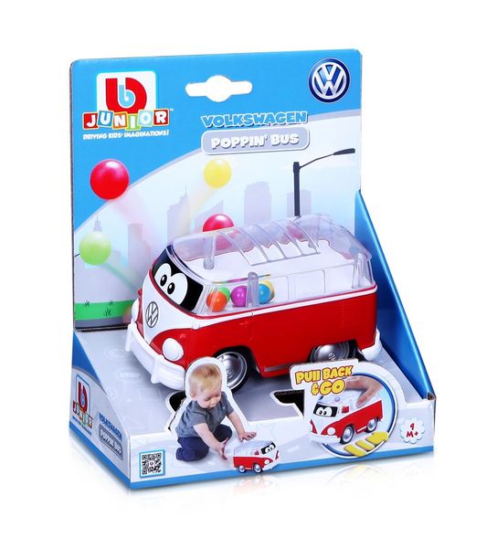 Bb Junior Poppin' Bus - VW Samba Bus - Red