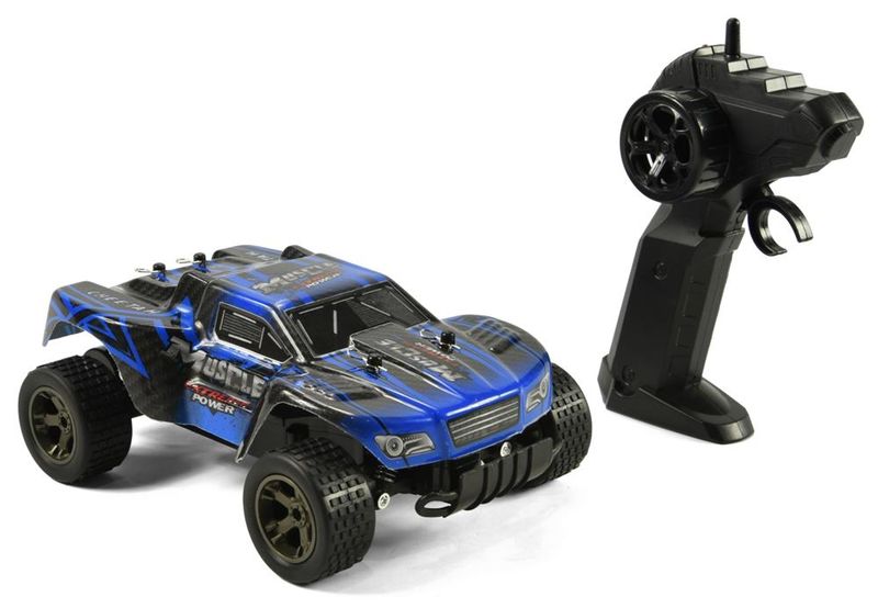 R/C 1/18 2.4GHz 15km/h Cheetah King Short Course Truck (21cm long) - Blue