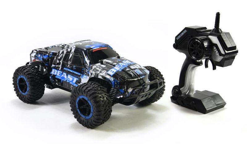 RC Leading 1/16 R/C 20km/h Cheetah King Truck - Blue (32cm Long)