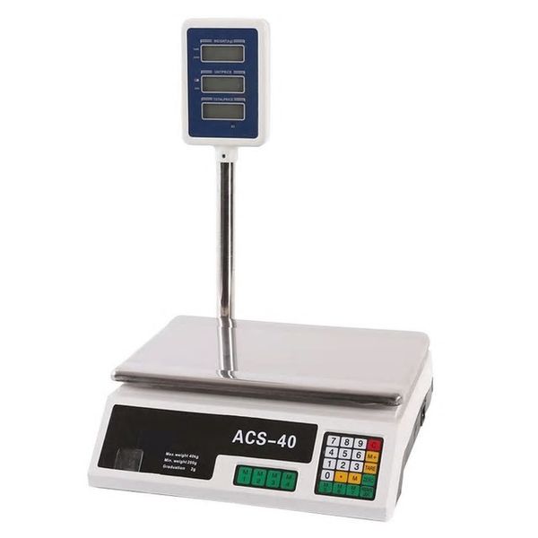40Kg Digital Price Computing Scale Black