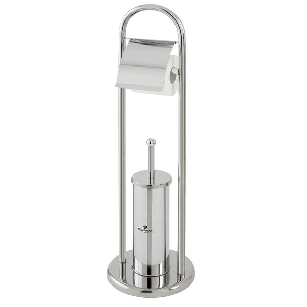 Blaumann Stainless Steel Toilet Brush &amp; Roll Set