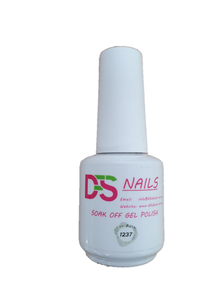 Soak Off Gel Nail Polish Silver Glitter