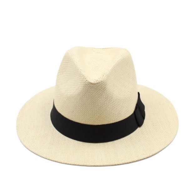 Fedora Panama Straw Hat For Men and Women- Cream White