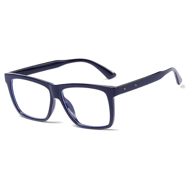 blue frame mens glasses