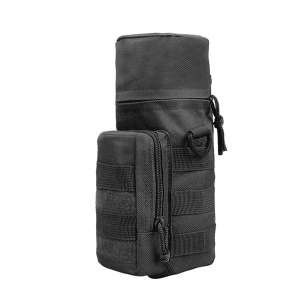 Tactical Military Water Bottle Bag - Black