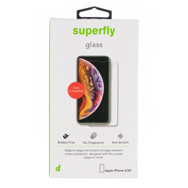 Superfly Tempered Glass Screen Protector for Apple iPhone X / XS