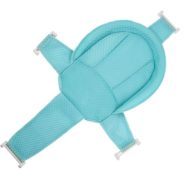 Portable Baby Bath Seat Support Net - Blue