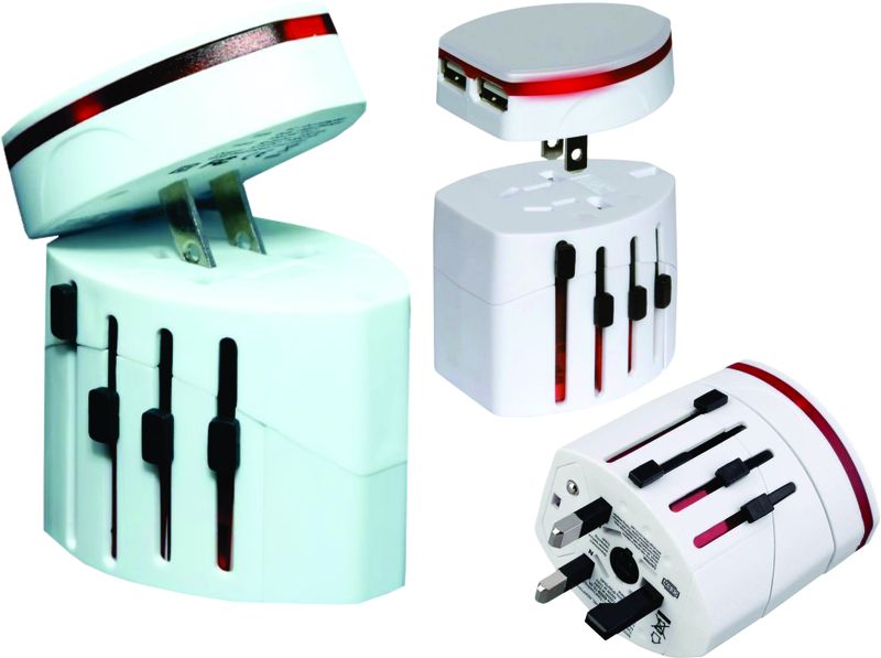 Supaled Landlink Universal Travel Adaptor W/2x USB Outputs