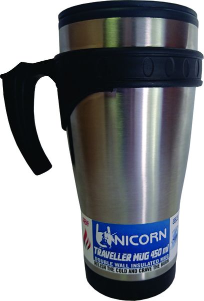 Unicorn Traveller 470ml S/Steel Mug W/Handle
