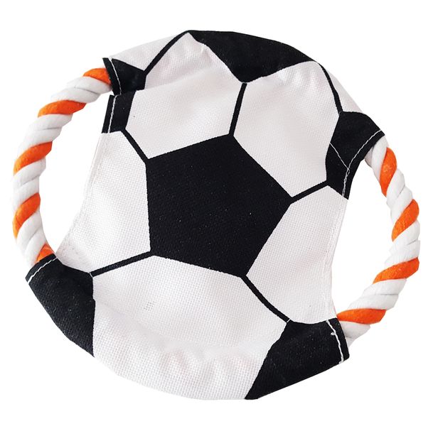 Dog Tug Rope Throwing Durable Frisbee Interactive Flying Disc Pet Toy