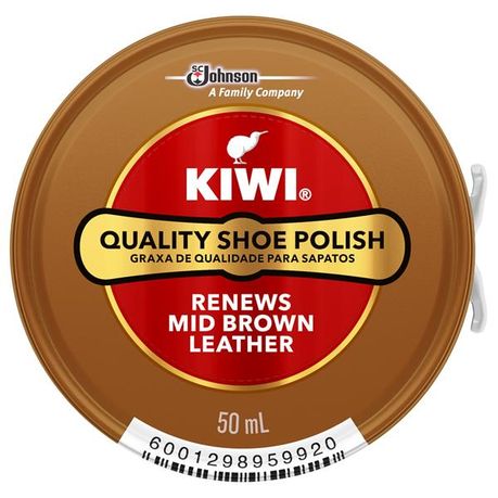 Kiwi Shoe Polish Mid Brown - Shrink of 