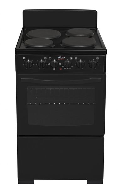 Univa A-energy rated 4 Plate Compact Cable Stove U405-1B Black