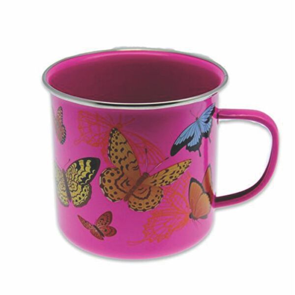 Butterfly Enamel Mug