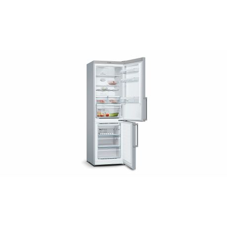 bosch 324l silver combi fridge