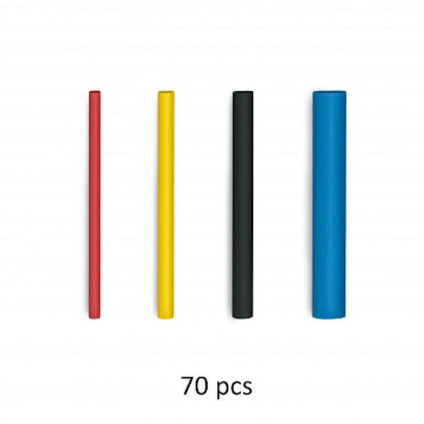 Steinel Heat Shrink Tubing in Multicolors 70pcs 1,6-4,8mm