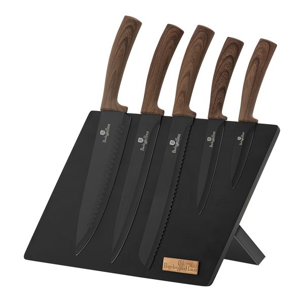 Berlinger Haus 6-Piece Non-Stick Coating Knife Set - Brown