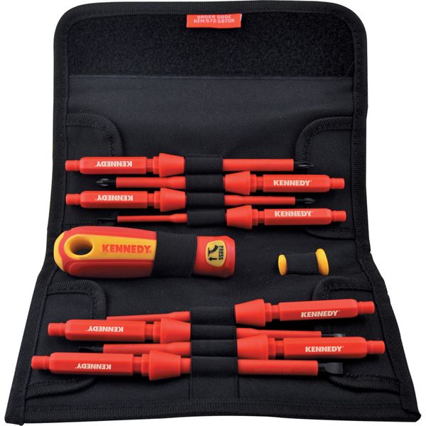 Kennedy Insulated Interchangeable Screwdriver Set 10 Pce