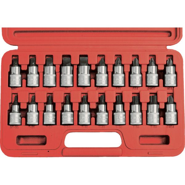 Kennedy Mech Torx Sdrive Bit Set 12Inch Sq Dr 20 Pc