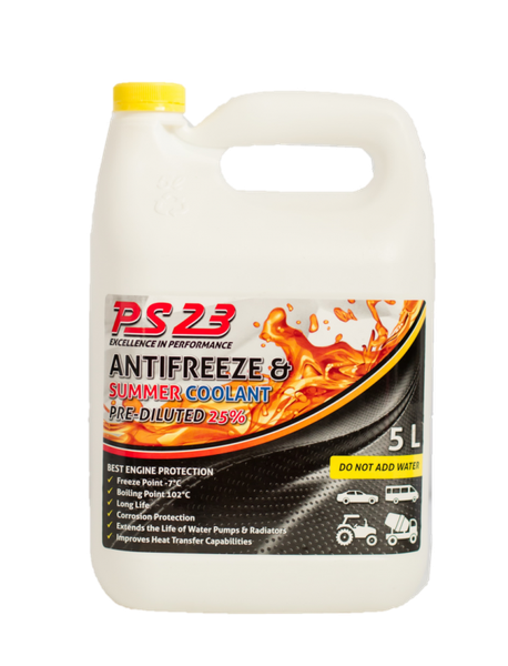 PS23 ANTI-FREEZE &amp; SUMMER COOLANT PRE-DILUTED (25%)