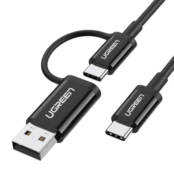 Ugreen Usbc M To Usbc W Usb A 1m Cable-bk 