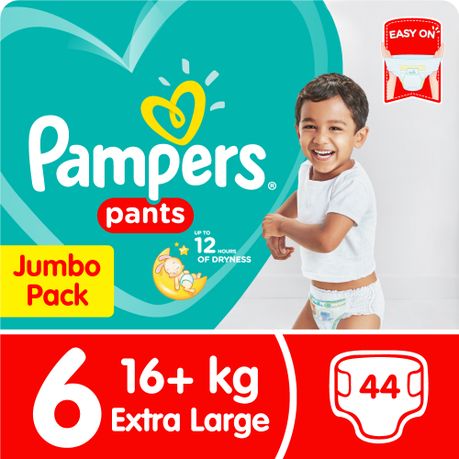 pampers nappy pants size 6 jumbo pack