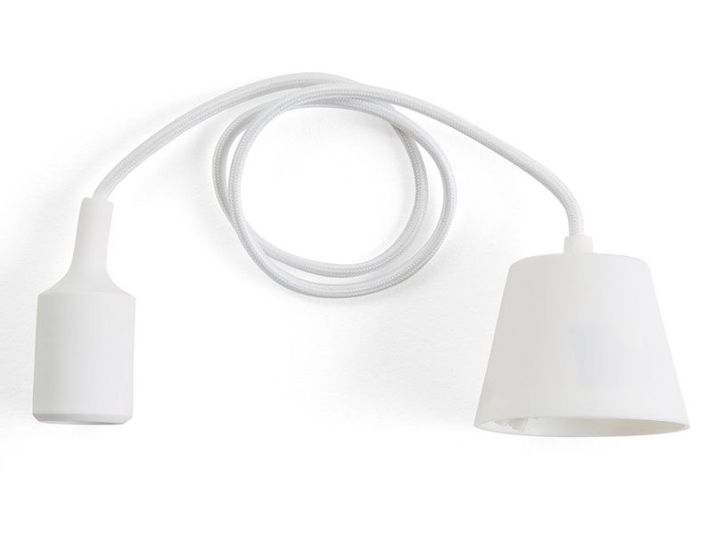 E27 Silicon Pendant Lamp Holder-White