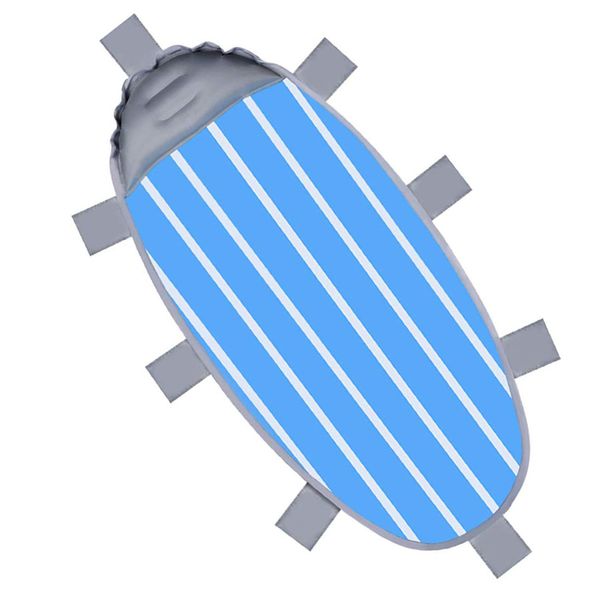 Outdoor Waterproof Beach Blanket with Inflatable Pillow for Sunbathing