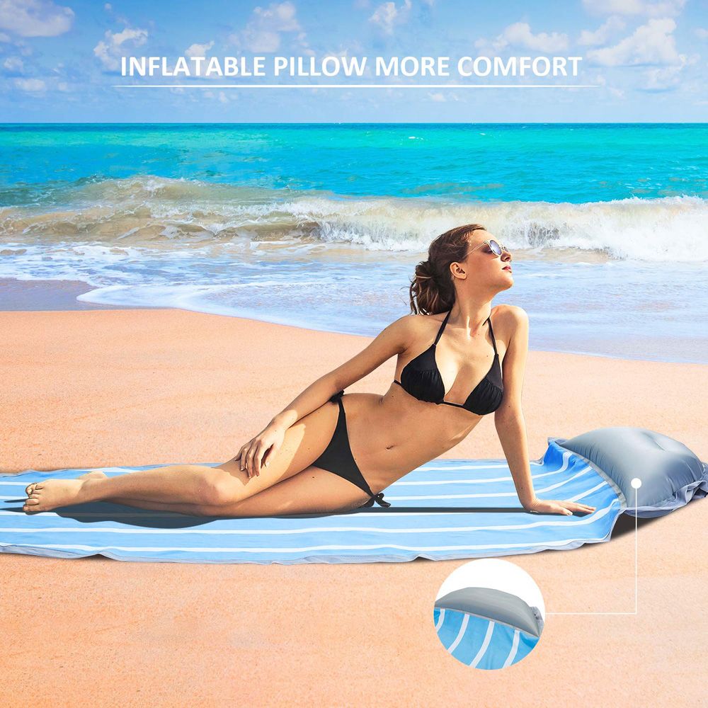 Beach blow up clearance pillow