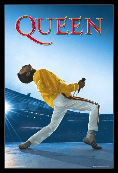 Queen - Wembley Poster with Black Frame