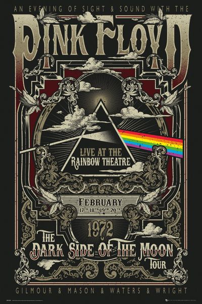 Pink Floyd - Rainbow Theatre Poster