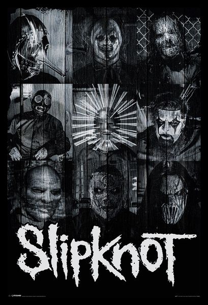 Slipknot - Masks Poster with Black Frame
