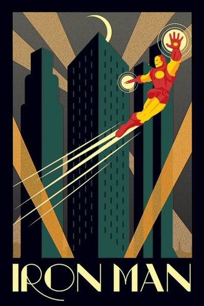 Marvel Deco - Iron Man Poster
